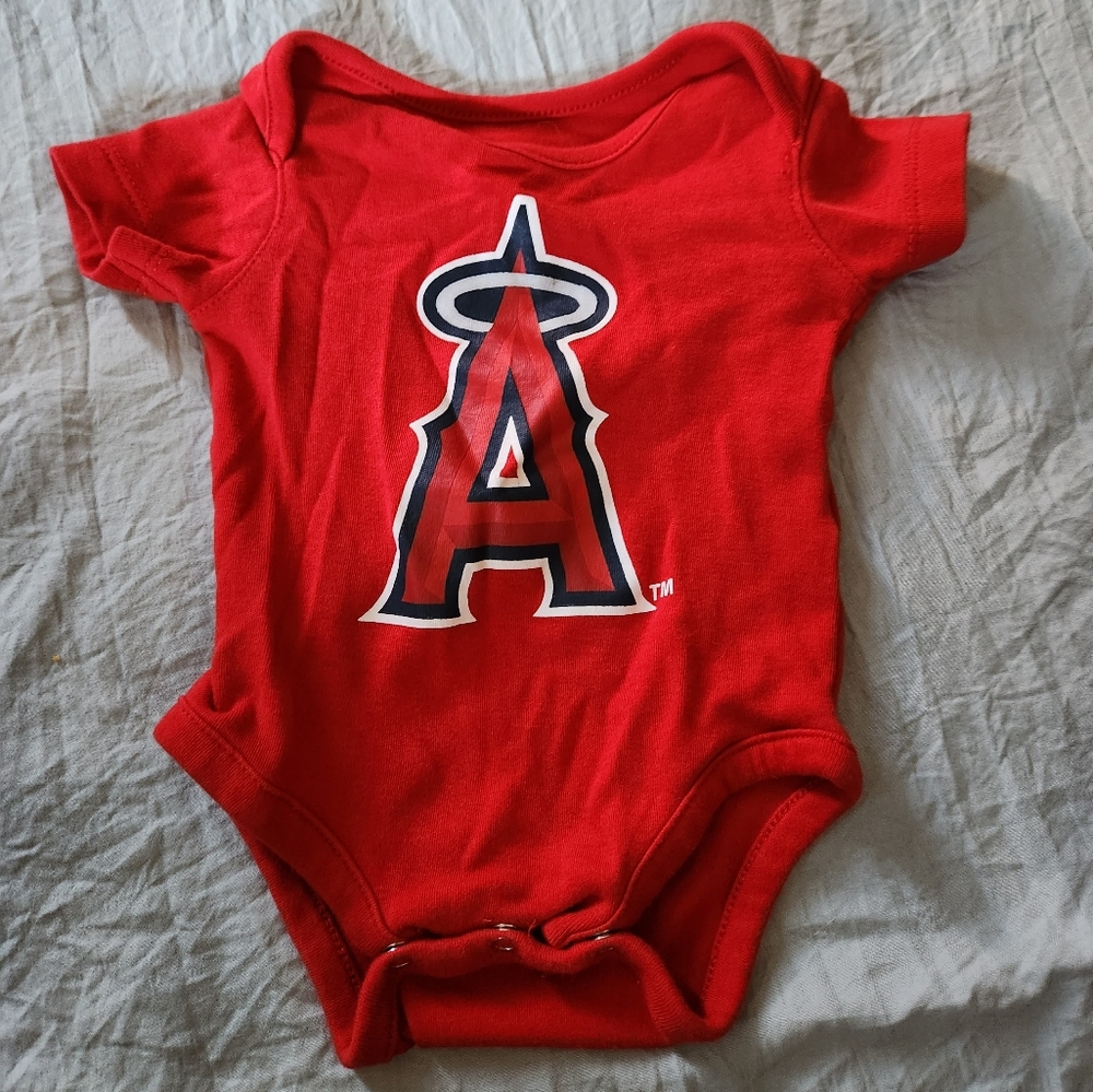 Angels Baseball Onesie
